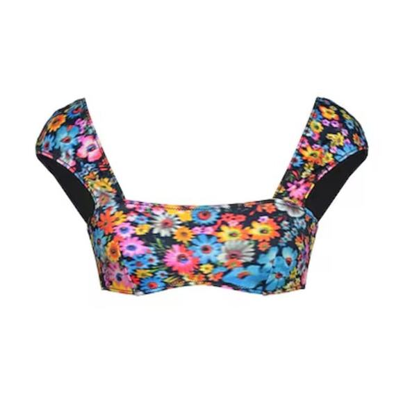 Stella McCartney floral Bikini top multicolored M - Picture 1 of 8